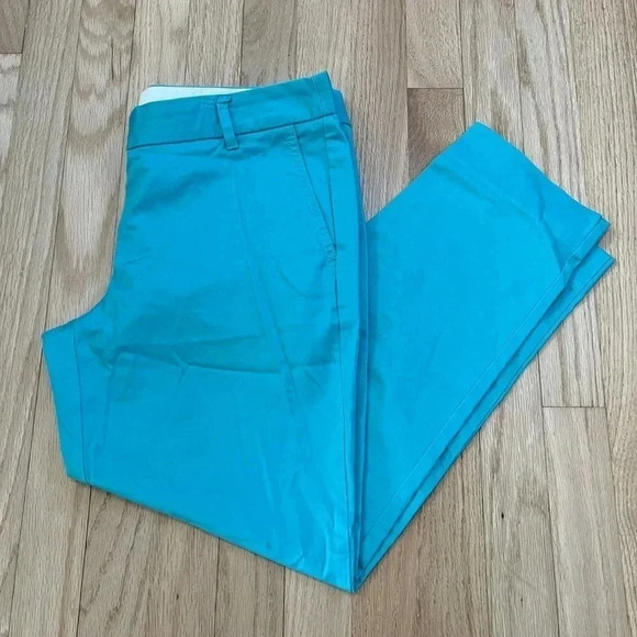 J Crew Skimmer Pant Teal Size 6 Trouser - Picture 1 of 5